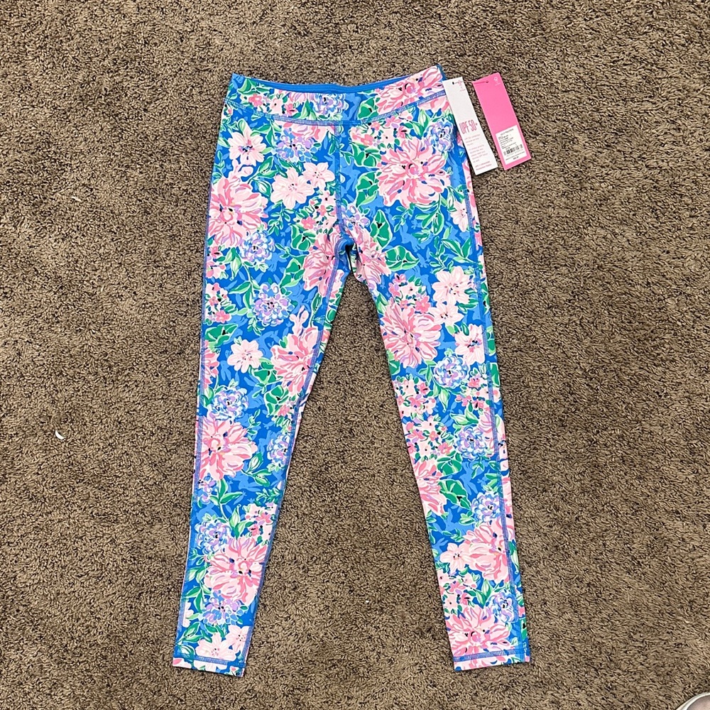 Lilly Pulitzer girls bright floral Leggings brand new with tags.